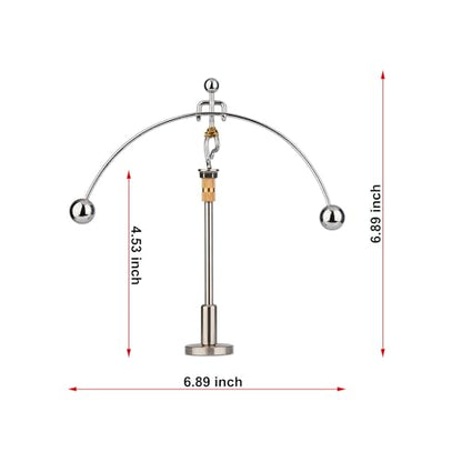 Sunnytech Steel Physics Toy Kinetic Art Balance Toy Balancing Decompressive Science Psychology Home Office Toy for Desk Decor Golden Pants Hercules WJ149 - style: WJ149