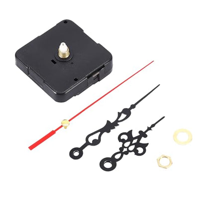 55 mm Long Shaft Quartz Clock Movement Clock Parts Repair Kit M5168 (Black)