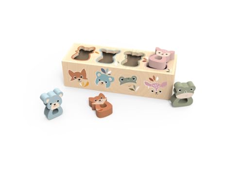 SPEEDY MONKEY Wooden Animal Shape Box | Kids Shape Sorter Toy Pretend Play - color: Shape Box