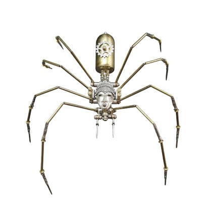 Retro Steampunk Mechanical Insect Craft – 140+ Parts 2-3 Hours Build Time 96% Success Rate 3D Metal Spider Puzzle Unique for 14+ Teens Men Adults Desk Ornament (Frons Spider) - style: Frons Spider