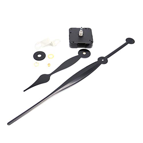 TIKROUND 12888 High Torque Quartz Clock Movement Replacement Parts with 350 mm / 13.78 Inch Long Spade Hands - size: Total minute hand length 13.78 inch