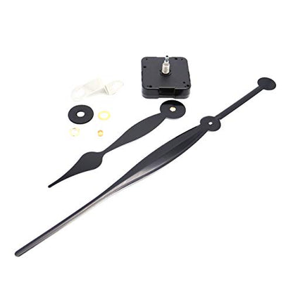 TIKROUND 12888 High Torque Quartz Clock Movement Replacement Parts with 350 mm / 13.78 Inch Long Spade Hands - size: Total minute hand length 13.78 inch