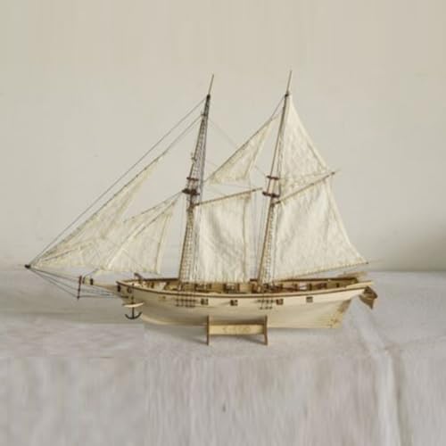 Avtytsda 1/100 Scale DIY Hobby Wooden Ship Science Equipmen Assembly Model Boat Kits Sailing Boat Kit Ship Craft Laser-Cut Model Kits to Build - size: 1/100
