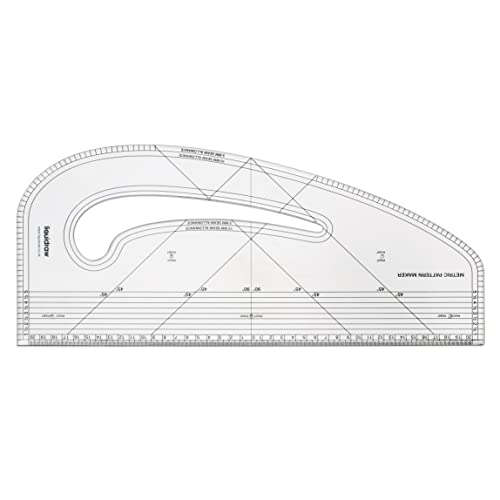 Liquidraw Pattern Maker Ruler, Clear Acrylic, 16.9 x 7.5in - style: Pattern Maker