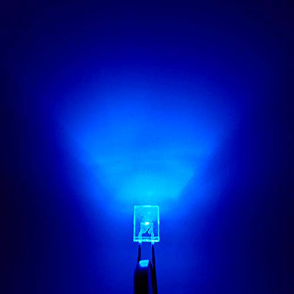 CHANZON 100 pcs 2x5x7 Blue LED Diode Lights 257 (DC 3V 20mA) - color: D) Blue (100pcs)