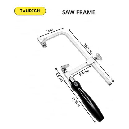 German Style Adjustable Jewelers Saw Frame with 144 Assorted Blades