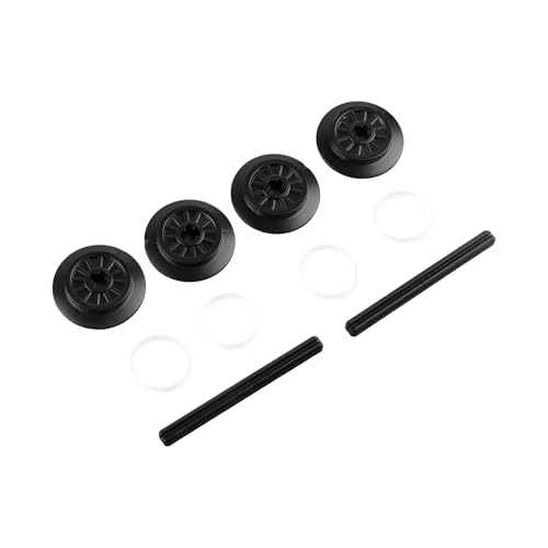 Train Technical Parts Set, MOC Train Wheel Frames with Wheels and Axle, Compatible with High-Tech Building Blocks, Black, DIY Accessories for City Train Models