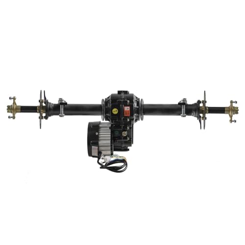 48V 1000W Rear Differential Axle Kit with Brushless Motor for Go Kart, Golf Cart, Electric Trike, ATV, Quad, Buggy, and DIY Projects (34in.Axle) - size: 34in.Axle