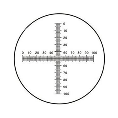 C7 0.1MM Universal Micrometer Microscope Delimit Cross Line Reticle Microscope Stage Calibration Slide