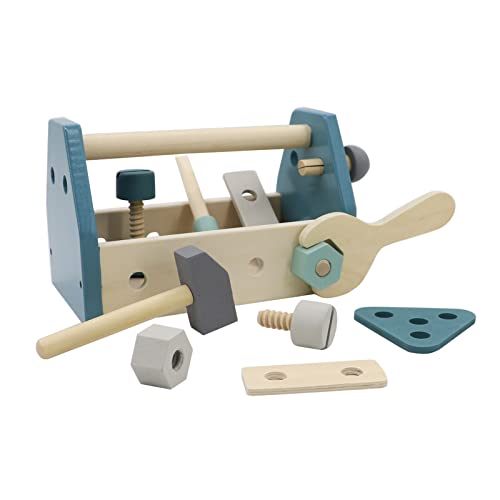 Montessori Wooden Tools Toddler Educational Construction Toy - color: Blue