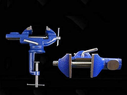 360° Rotating Bench Vise, 2.5'' Cast Iron Table Vise Clamp for Woodworking, Hobby, DIY Craft (Clamping Range: 0-2.5inch) - size: Clamping Range: 0-2.5inch (Cast Iron)