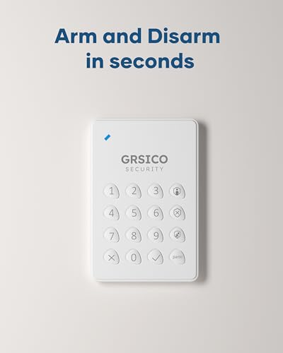 Wireless Home Alarm System 15-Piece Kit, WiFi Alarm System for Home Security with Phone APP Alert (Alarm Siren, Keypad, Remote, Motion, and Door Sensors) for Home, Apartment, Work with Alexa