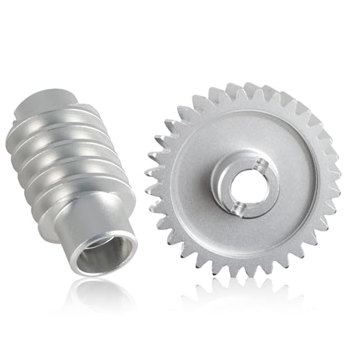 Upgrade Aluminum Alloy Drive and Worm Gear Kit Compatible with LiftMaster Craftsman Chamberlain Master Mechanic Garage Master Door Opener Access System Replace# 41A2817 41C4220 41C4220A