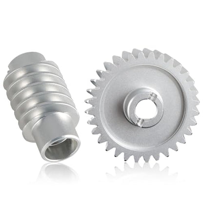 Upgrade Aluminum Alloy Drive and Worm Gear Kit Compatible with LiftMaster Craftsman Chamberlain Master Mechanic Garage Master Door Opener Access System Replace# 41A2817 41C4220 41C4220A