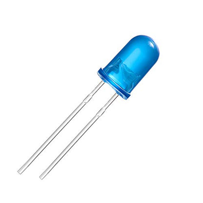 CHANZON 100 pcs 5mm Blue Diffused LED Diode Lights(DC 3V 20mA) - color: I) Blue-blue (100pcs)