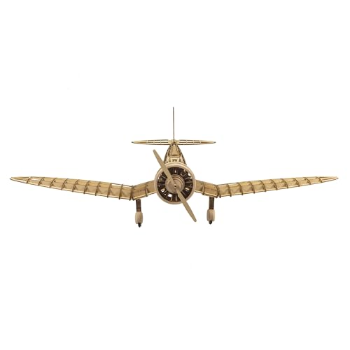 Viloga 3D Wooden Puzzles Airplane 1:31 KA-14 Fighter, Laser-Cut Balsa Wood Airplane Kits to Build for Adults, Perfect Static Model Airplane Puzzles for Men Christmas Gift