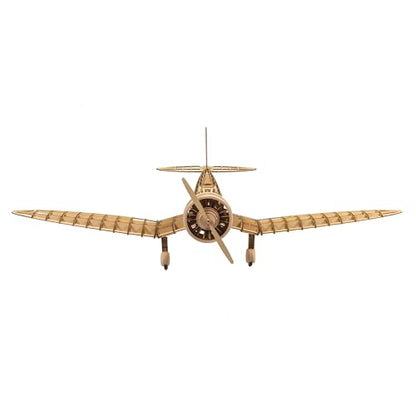 Viloga 3D Wooden Puzzles Airplane 1:31 KA-14 Fighter, Laser-Cut Balsa Wood Airplane Kits to Build for Adults, Perfect Static Model Airplane Puzzles for Men Christmas Gift