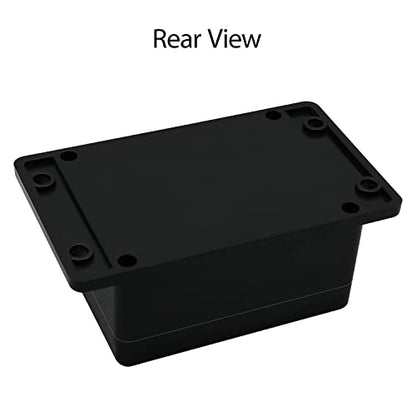 Junction Box Waterproof Dustproof IP65 ABS Plastic Universal Electric Project Enclosure Black with Fixed Ear 4.52"x3.54"x2.16"(115 x 90 x 55 mm) - size: 4.52"x3.54"x2.16"