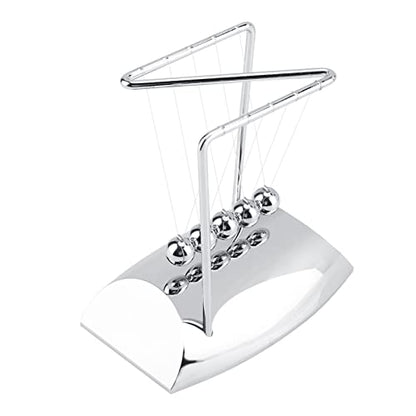 Hyuduo Newton's Cradle Balance Ball Set 5-Piece Desktop Physics Toy for Science Learning Stress Relief & Desk Decoration