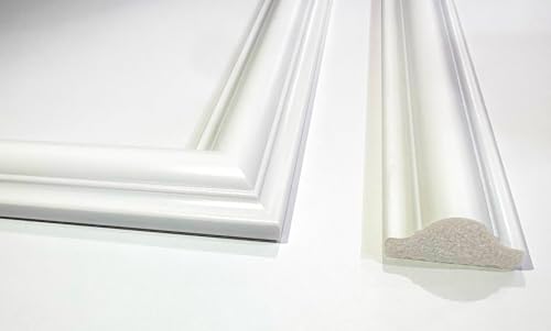 Birdeco Wall Molding Kit, Pre-Cut Paintable Moulding Trims, Easy Installation, Ready to Assemble Wall Molding Kit Trim for Accent Interior Decor, Total 9 Frames (Not Peel & Stick)