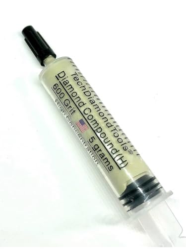 TechDiamondTools Diamond Lapping Paste Polishing Compound USA Made 600 Grit Mesh 22-36 Microns Lapping Compound for Rock Glass Metal Jewelry Resin Marble with High Concentration of Diamond Powder - size: 600 grit / 22 - 36 microns