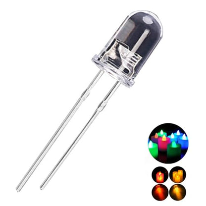 100pcs 5mm Red Blinking LED Diodes 1.5Hz Flash Single Color Flashing Clear Round Lens 29mm Lead DC 2V 20mA Blink Bulb Lamp Light Emitting Diode - color: Red / 100pcs, size: 5mm Blinking Light
