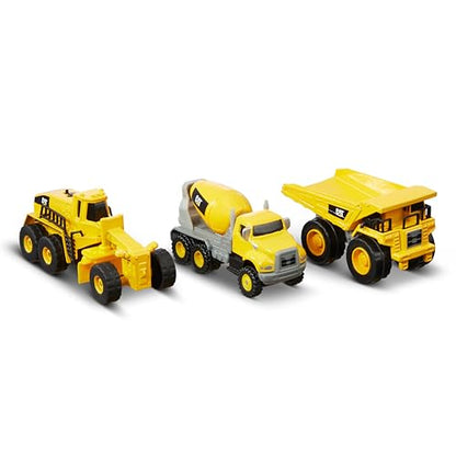 CAT Construction Toys CAT Construction Die Cast Metal 3 Pack Vehicles - Dump Truck/Cement Mixer/Grader for Ages 3+ - style: Dump Truck, Cement Mixer, Grader