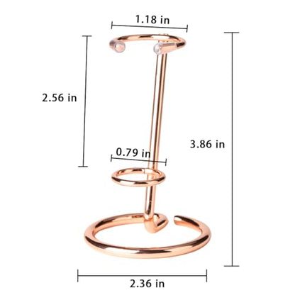 4 Pcs Crystal Wand Stand, 2.36" L X 2.36" W X 2.6" H In Mineral Display Stand, Small Iron Crystal Stands for Display (Rose Gold, small) - color: Rose Gold, size: small