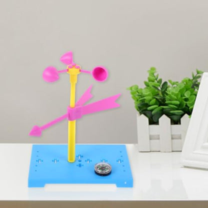 TOYANDONA 6 Sets Wind Vane Educational Toys for Kids Brain Toy Powder Anemometer Classroom Tools Weather Vane Developmental Toys Instruments Squiz Toys Manual Material Package Plastic Child