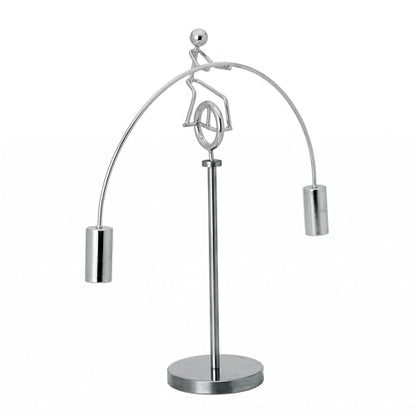 Sunnytech Unicycle Weightlifter Stainless Steel Physics Balancing Tumbler Kinetic Art Balance Toy Decompressive Science Psychology Home Offic Decor Desk Toy WJ143 - style: WJ143