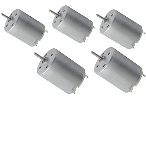 3-12V 1500-11000RPM DC Micro Motor 280 Micro Motor Circular Shaft RC Ship Aircraft Toy Model DIY Hobby Science Project - (5 PCS) - style: 280 DC Motor
