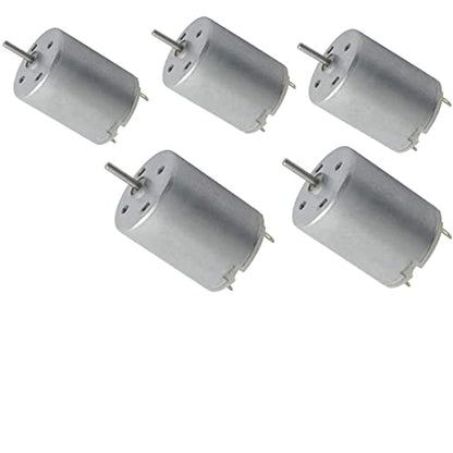 3-12V 1500-11000RPM DC Micro Motor 280 Micro Motor Circular Shaft RC Ship Aircraft Toy Model DIY Hobby Science Project - (5 PCS) - style: 280 DC Motor