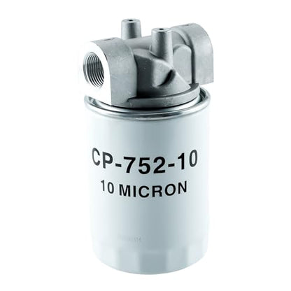 Hydraulic Oil Filter Assembly,10 Micron,3/4" NPT, 20 GPM,200 PSI