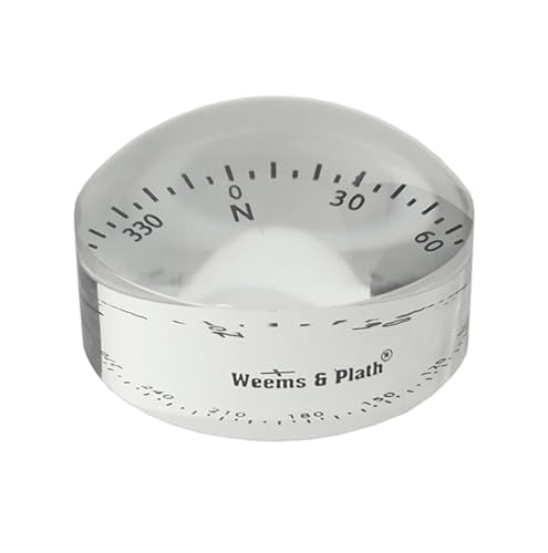 WEEMS & PLATH Crystal Magnifier (4X) with Compass Rose (#515)