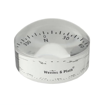WEEMS & PLATH Crystal Magnifier (4X) with Compass Rose (#515)