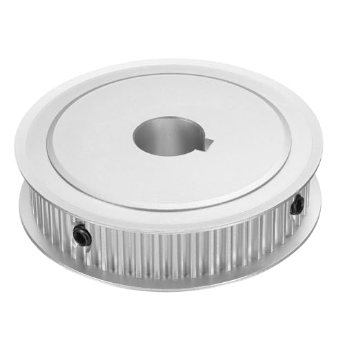 uxcell 5M-50T-3/4B Timing Belt Pulley 3/4" Bore, 50 Teeth Aluminum Alloy Synchronous Wheel with Keyway, Pitch 5mm Tooth for 15mm Width Belt
