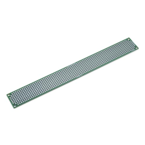 Double Sided LF HASL Perf Board, PCB Board, Electronic Circuit Board for DIY Prototype Circuit, FR4, Plated Through Hole Solder Prototype Board, ST-PERF-1-8 (1" x 8") - style: 1" x 8"