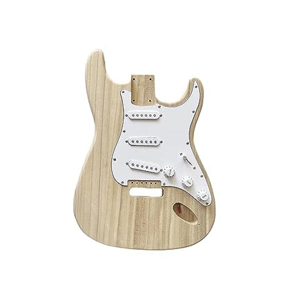 DBL DIY Electric Guitar Kit,Paulownia Body and Maple Neck,6-Strings