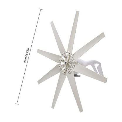 Wind Turbine Generator Kit 600W 12V w/8 Blade, Wind Generator Kit w/Charge Controller, Wind Power Generator for Marine, Home, Windmill Generator Suit for Hybrid Solar Wind System
