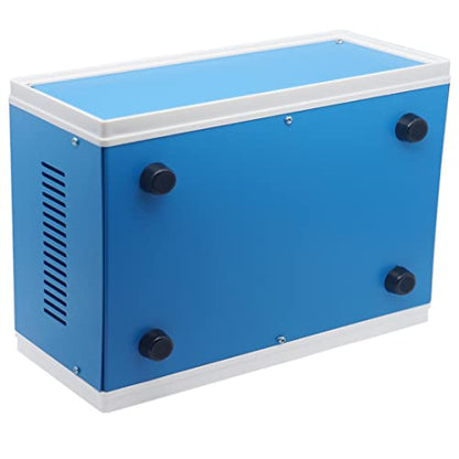 Zulkit Electronic Enclosures Blue Metal Enclosure Project Case DIY Box Junction Case Enclosure Preventive Case 12.6x10.6x4.7inch (320x268x120mm) - size: 12.6" x 10.6" x 4.7"