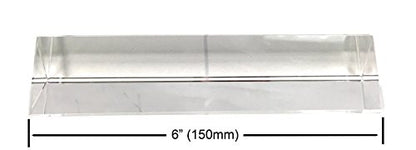 Amlong Crystal 6 inch Optical Glass Triangular Prism for Teaching Light Spectrum Physics and Photo Photography Prism, 150mm (Pack of 2) - size: Small (Pack of 2)