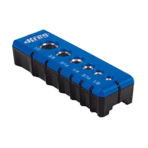 Kreg Portable Drilling Guide, 6 Hardened Drill Guides, KDG-6000