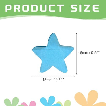 MECCANIXITY 136pcs Pre-made Origami Lucky Stars Paper Wishing Star Blue for Best Wish Christmas Party Wedding Valentine's Day Girl Friends Gift - color: Blue