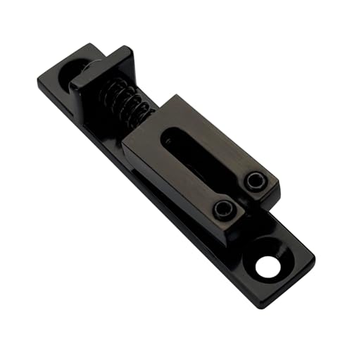 Pack of 6 10.5mm Single String Guitar Bridge Zinc Alloy Individual Fixed Hardtail Bridge for 6 String Electric Guitar Replacement Parts Black - color: Black
