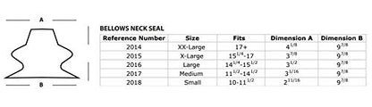 Bellows Latex Neck Seal for Drysuit Trimmable - color: Bellows Neck Seal Only, size: Small / 10" - 11" Neck
