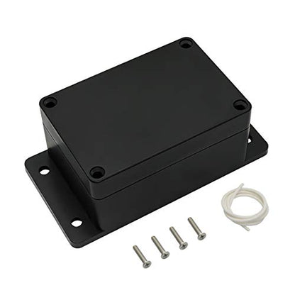 Junction Box Waterproof Dustproof IP65 ABS Plastic Universal Electric Project Enclosure Black with Fixed Ear 3.93"x2.68"x1.97"(100 x 68 x 50 mm) - size: 3.93"x2.68"x1.97"