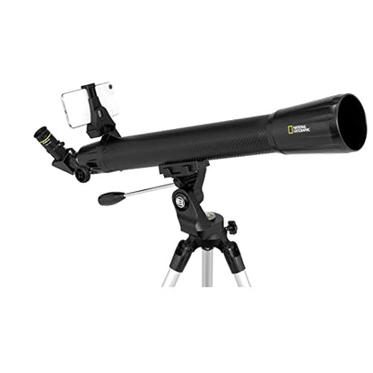 National Geographic 70mm Astronomical Refractor Telescope with Fully Coated Optics Adjustable Tripod and Astronomy App for Young Astronomers and Adult Sky Watchers