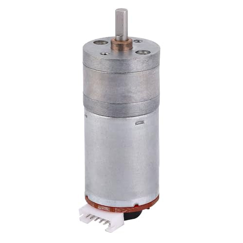 DIY Encoder Gear Motor with Mounting Bracket 65mm Wheel Kit, JGA25-371 Metal Gears DC12V for Smart Car Robot Printer Machinery Equipment (Speed 1000) - size: Speed 1000