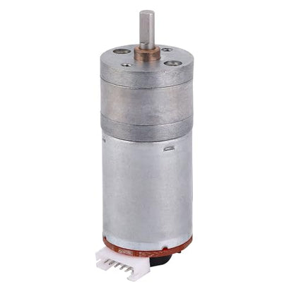 DIY Encoder Gear Motor with Mounting Bracket 65mm Wheel Kit, JGA25-371 Metal Gears DC12V for Smart Car Robot Printer Machinery Equipment (Speed 1000) - size: Speed 1000