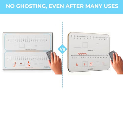 Fractions Decimals Manipulatives (Dry Erase Math Manipulatives Numberline Whiteboard) 9 x 12 Inch Fractions for Grade 5 Math for Students in Classroom and Homeschooling (Decimals & Fractions) - style: Decimals & Fractions